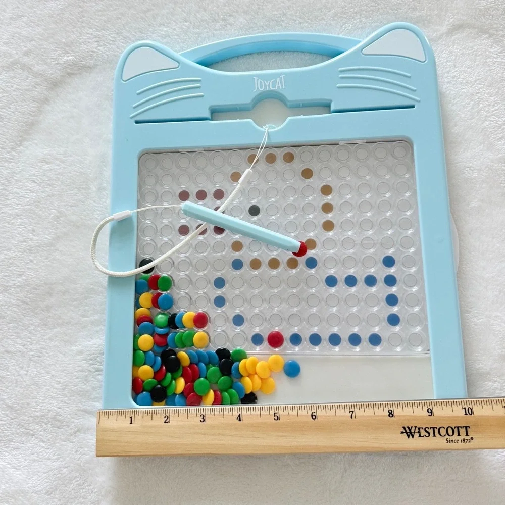 Joycat Magnetic Drawing Board Kids One Size Light Blue Cat Shape STEM Toy